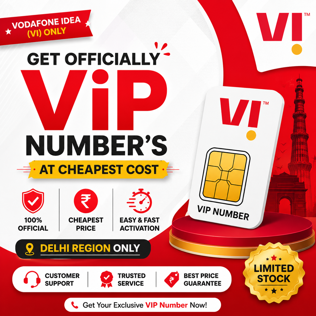 Vodafone idea Postpaid Premium Numbers